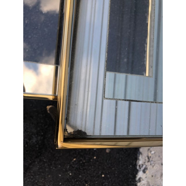 Maison Jansen Hollywood Regency Brass Nesting Tables - 2 Pieces For Sale - Image 4 of 8