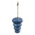 Vintage Blue Glazed Studio Pottery Stacked Ceramic Wind Bell Hanging Sculpture For Sale