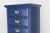 Late 20th Century Vintage Georgian Style Blue Chest of Drawers For Sale In Miami - Image 6 of 7