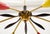 Metal Mid-Century Modern Brass 6-Arm Sputnik Lamp, Italy, 1950s For Sale - Image 7 of 13