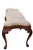 Wood 1970s Stylish Chippendale Revival Bench For Sale - Image 7 of 18