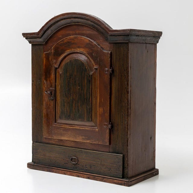 Small Antique Hanging Cabinet, 1700s For Sale - Image 6 of 6