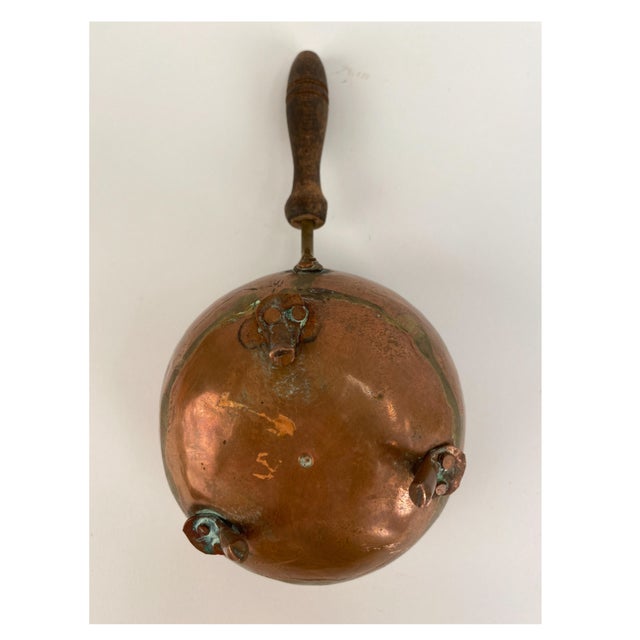 Copper Antique African Copper Brazier-Style Fireplace Saucepan For Sale - Image 8 of 9