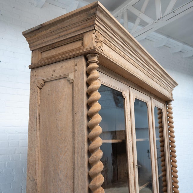 Antique French Oak Bookcase, 1880s For Sale - Image 9 of 13