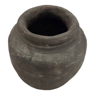 Charcoal Grey Large Vase For Sale