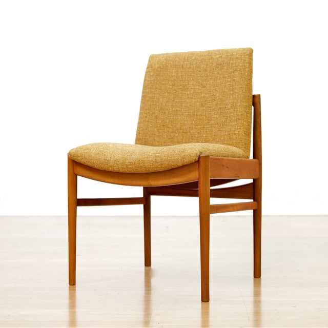 Gold 1960s Set of Eight Mid Century Dining Chairs Attributed Beithcraft of Scotland For Sale - Image 8 of 14