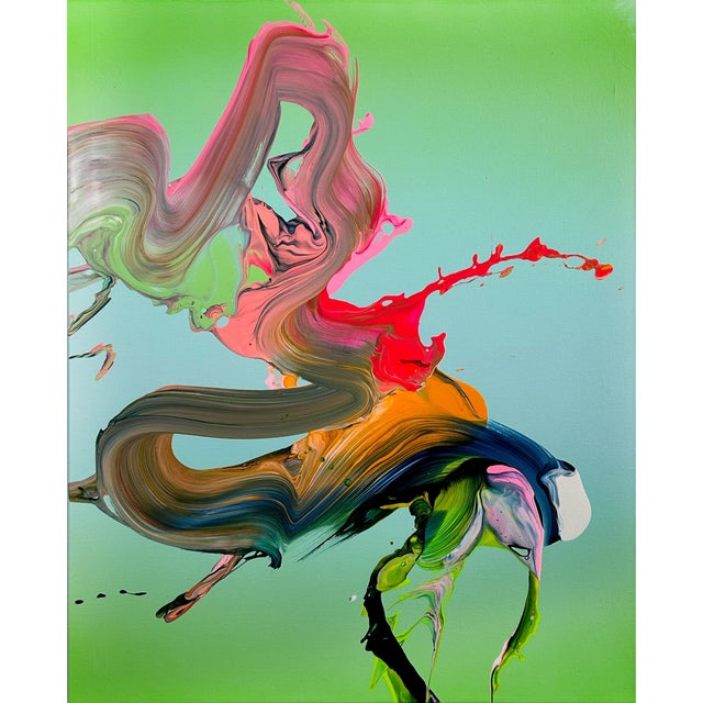 2020s Contemporary Abstract Acrylic on Canvas "I Do Know" by Nikolaos Schizas For Sale - Image 5 of 6