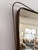 Large Mid-Century Italian Wall Mirror with Brass Frame, 1950s For Sale - Image 9 of 18
