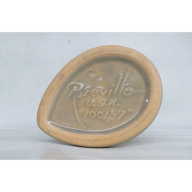 Roseville 1004-9 Mayfair Mid Century Art Deco Tan Pottery Ceramic Vase For Sale In Miami - Image 6 of 13