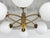 1960s Mid-Century Modern Brass and Opaline Glass 6-Globe Chandelier, 1960s For Sale - Image 5 of 10
