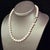 Metal 1990s Mikimoto Akoya Pearl Necklace 17" Sterling Silver 8 - 8.5 mm Estate For Sale - Image 7 of 11