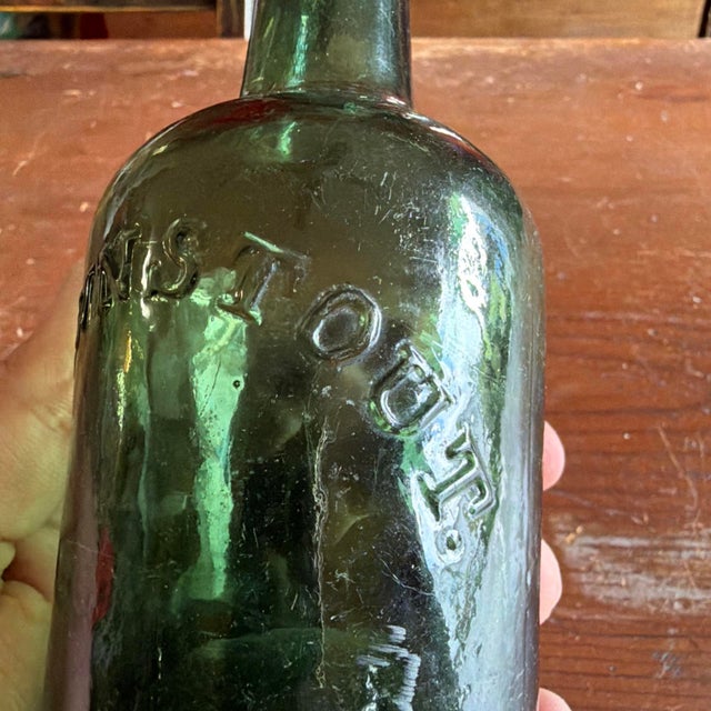 Antique "Brown Stout" Beer Bottle by Dyottville Glass Works, Philadelphia, Circa 1850s For Sale - Image 16 of 18