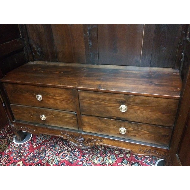 Antique Oak Wardrobe, French Style Wardrobe For Sale - Image 14 of 17