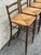 Set of Four Vintage Rush Seat Ladderback Bar Stools For Sale - Image 4 of 12
