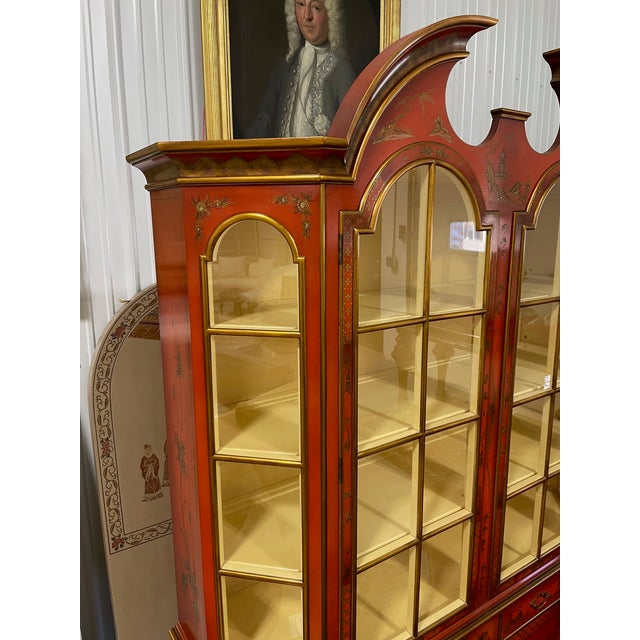Mid 20th Century Red Lacquer Display Cabinet by Scalia, Schmieg, Kotzian For Sale - Image 14 of 18