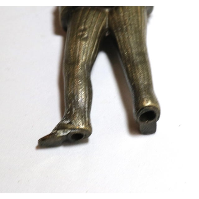 Quality Antique British Hallmarked Carnival Carny Man Statue Figure Sculpture For Sale - Image 11 of 12