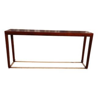 70" Long Minimalist Elm Console Table For Sale