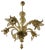 Amber Murano Glass Chandelier with Flowers and Leaves from Simoeng For Sale