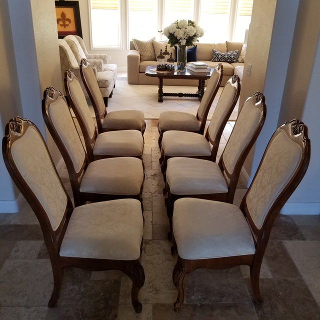 Thomasville Elysee Collection Dining Chairs Set of 8 Chairish