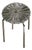 El 01 Stool in Metal-Plated Hand-Woven Wicker by Caspal For Sale