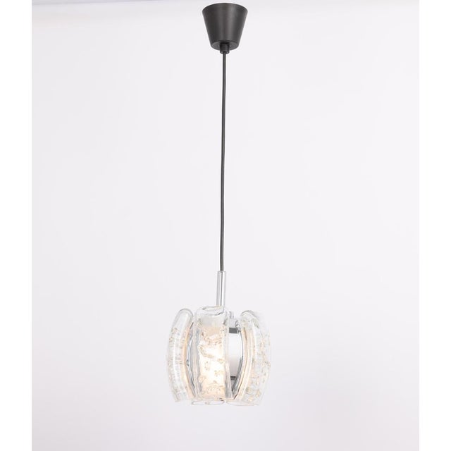 Murano Tube Pendant Light by Doria, 1970s For Sale - Image 11 of 12