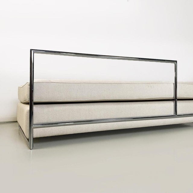Set of Steel and Cotton Sofas or Daybeds attributed to Eileen Gray for Alivar, 1990s For Sale - Image 13 of 18