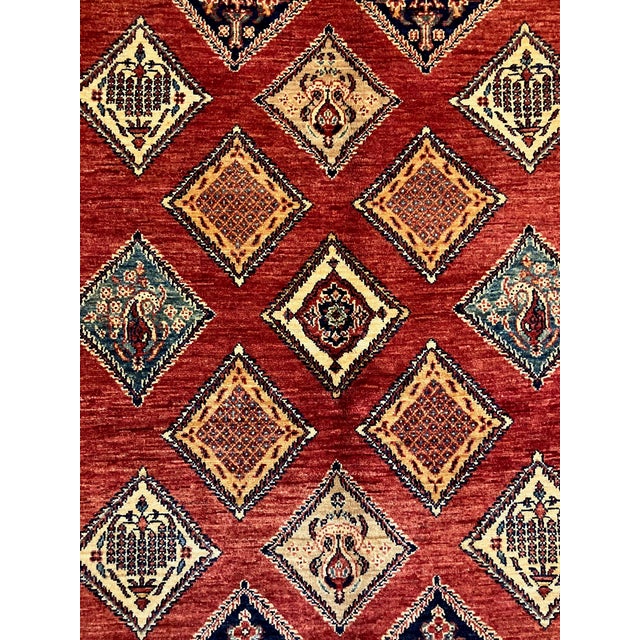 Vintage Hand-Knotted Persian Kashkoli Rug 4′7″ × 7′2″ For Sale - Image 4 of 5