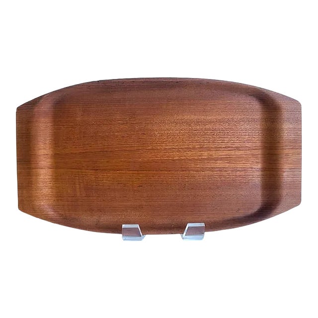 Mid 20th Century Swedish Åry Nybro Fanérprodukter Bentwood Teak Tray For Sale
