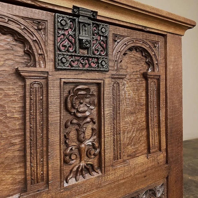 Antique Neoclassical Revival Raised Cabinet ~ Dry Bar For Sale - Image 9 of 12