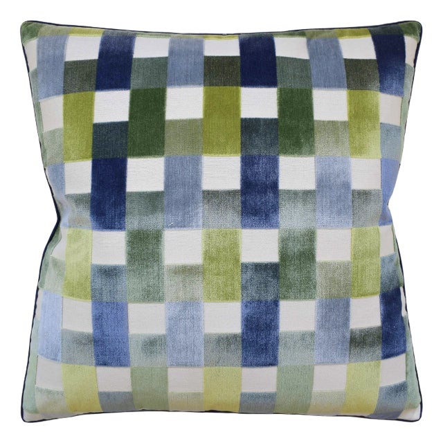 Stroheim Designer Velvet Accent Pillow For Sale