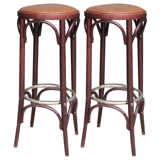 Set of Vintage Bar Stools, 1970s For Sale