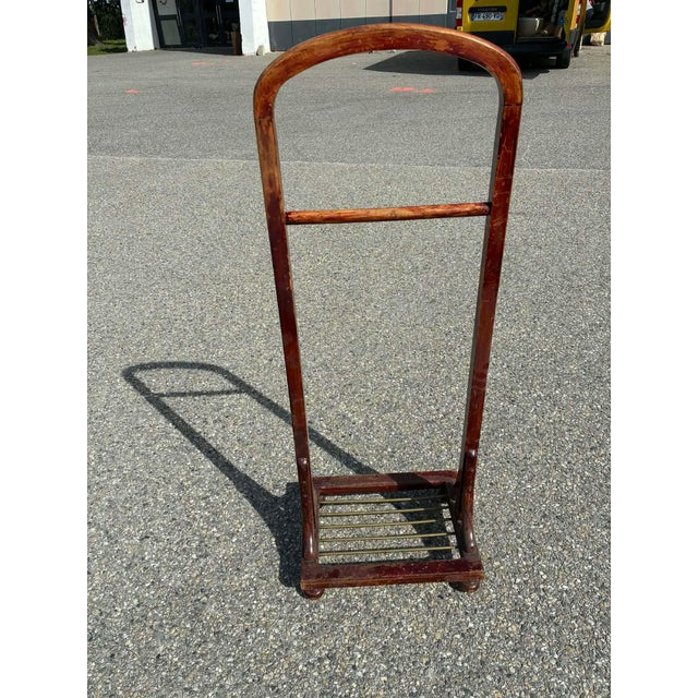 Stunning clothes rack in beech and brass. Elegant, vintage, retro style. A beautiful decorative piece that's also...