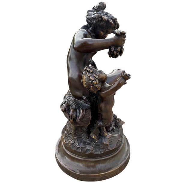 Lost-Wax Sculpture after Clodion from the Laugaraise Bronze Foundry, 20th Century For Sale - Image 4 of 9