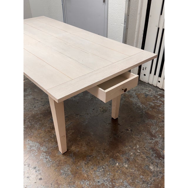 Serena & Lily Beach House Extension Dining Table in Saltwashed Oak For Sale - Image 11 of 12