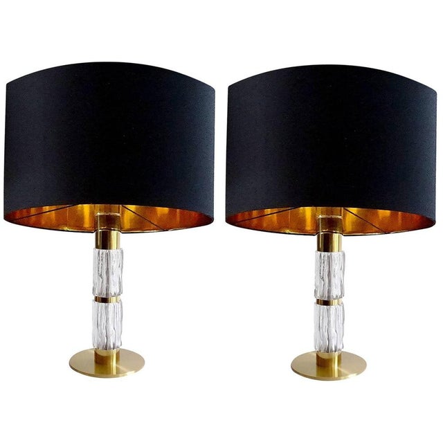 Large Vintage Glass Table Lamps from Kaiser Leuchten, Set of 2 For Sale - Image 15 of 15