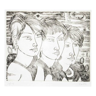 Tono Zancanaro, I Carusi, Lithograph, 1964 For Sale