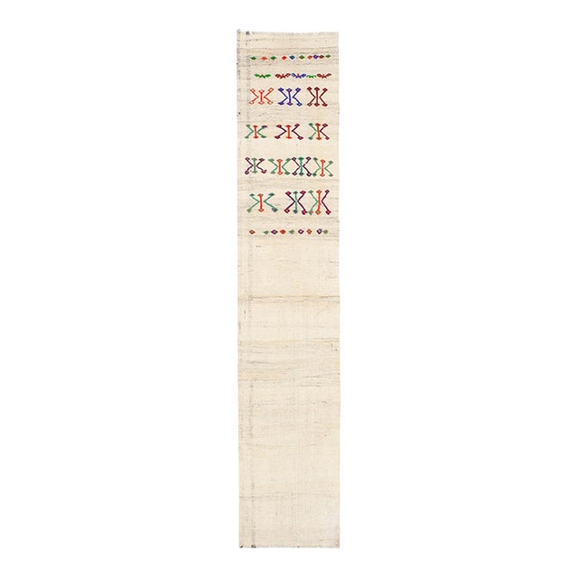 Vintage Narrow Kilim Runner - 2`0" X 9`6" For Sale