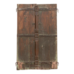19th Century Rustic Indian Teak Window/Wall Art