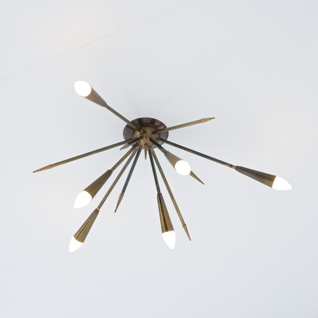 1960s Mid-Century Sputnik Ceiling Light, 1960s For Sale - Image 5 of 18