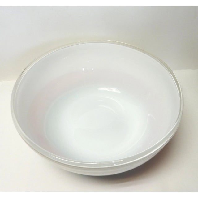 Oggetti Oggetti Handblown Murano Glass Bowl Pink Blue For Sale - Image 4 of 8