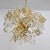 Chandelier in Gold with Square Shaped Glass by Ernst Palme, 1960s For Sale - Image 14 of 14