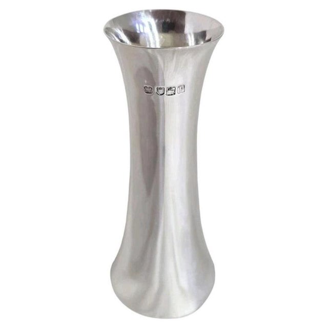 Antique Edwardian Sterling Silver Flower Vases from Pearce & Son, 1908 For Sale - Image 15 of 15
