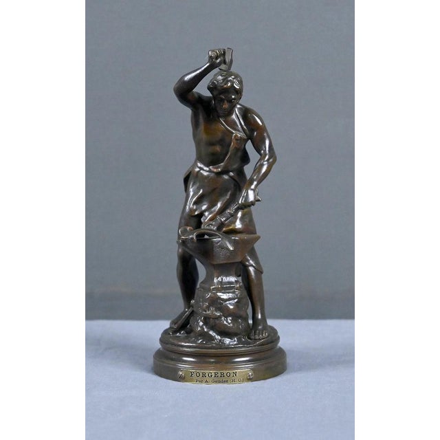 Gaudez, The Blacksmith, Late 19th Century, Bronze For Sale - Image 5 of 13