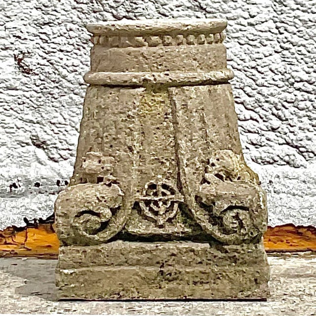 Vintage Boho Patinated Architectural Element Column For Sale In West Palm - Image 6 of 6