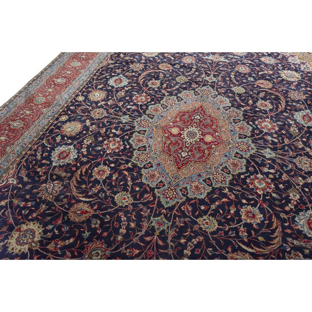 2000 - 2009 Hand-Knotted Sarouk Cork Wool Rug, 2000s For Sale - Image 5 of 13
