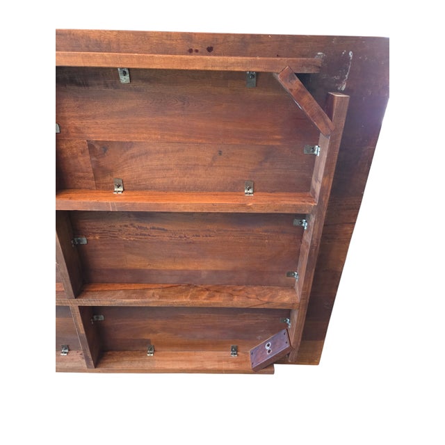 Vintage Custom Farmhouse Dining Room Table Shaker Harvest Primitive Plank Board For Sale In Philadelphia - Image 6 of 18