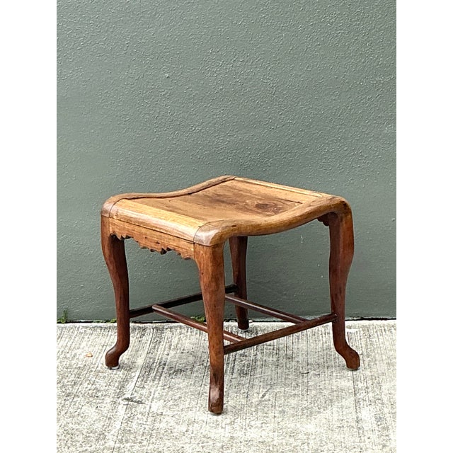 Vintage Asian Fretwork Stool For Sale In West Palm - Image 6 of 12