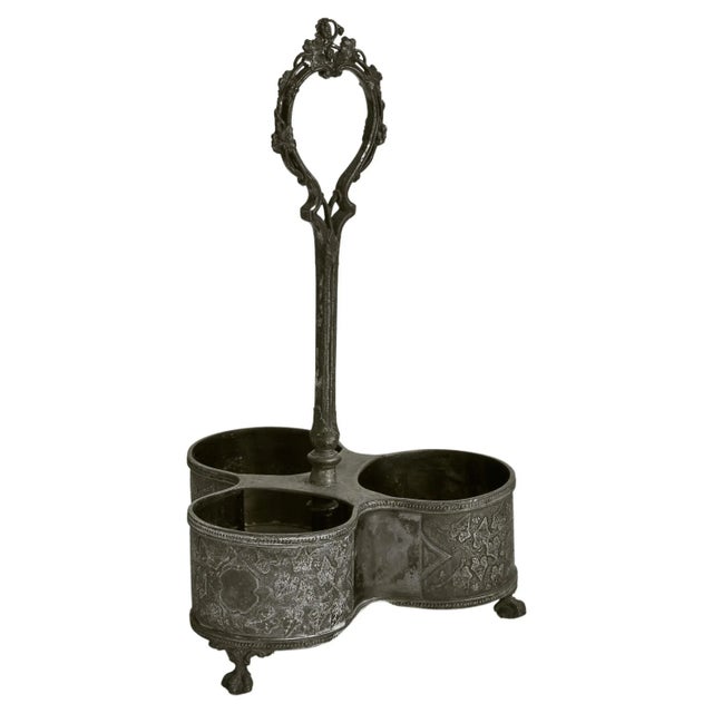 19th Century Bottle Holder in Patinated Silver by Shaw & Fisher, 1890s For Sale - Image 9 of 9