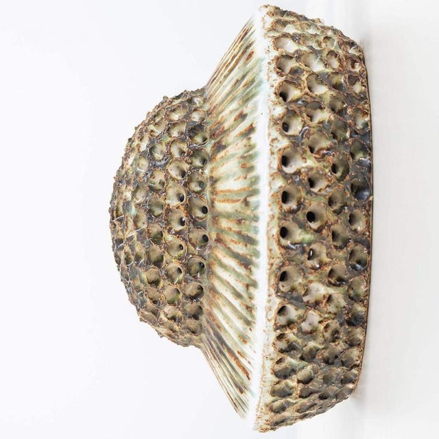 Round Ceramic Wall Light in the style of Axella, Denmark, 1970s For Sale - Image 14 of 15