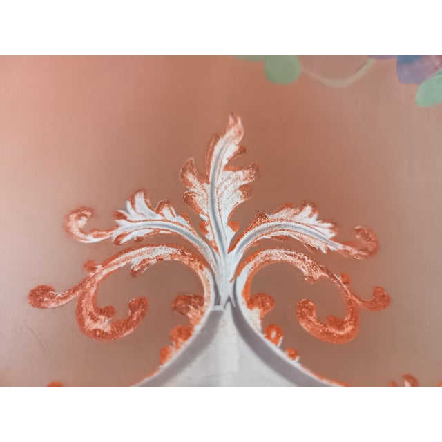 Large Vintage Puffy "Oxford" Table Lamp Shade 14" Diameter For Sale - Image 14 of 14